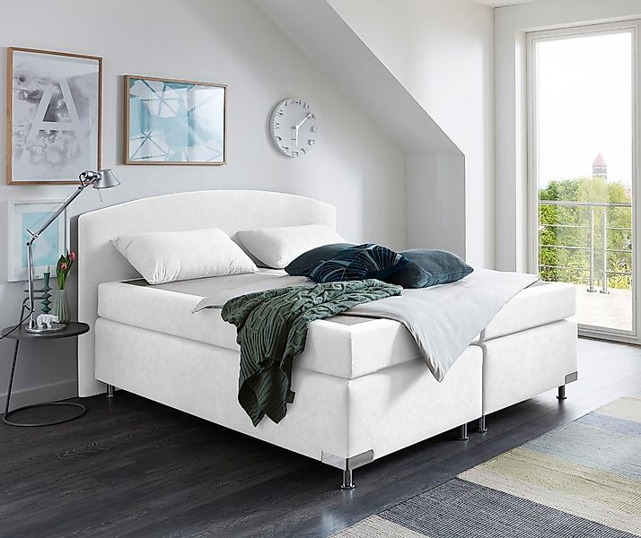 Westfalia Schlafkomfort Boxspringbett "Amsterdam in den Breiten 160x200, 18 günstig online kaufen