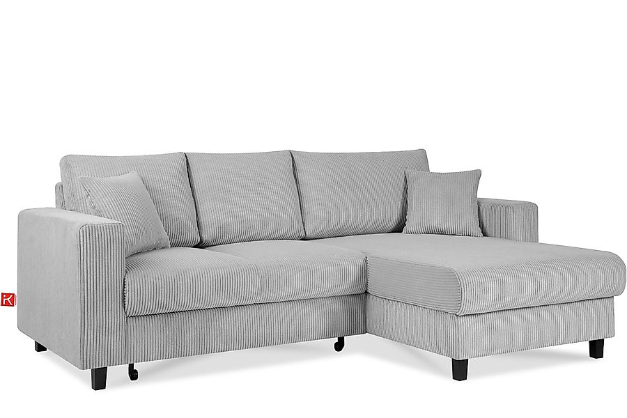 KONSIMO® Ecksofa Rechts Ecksofa EGRET, mit Schlaffunktion / Bettfunktion un günstig online kaufen