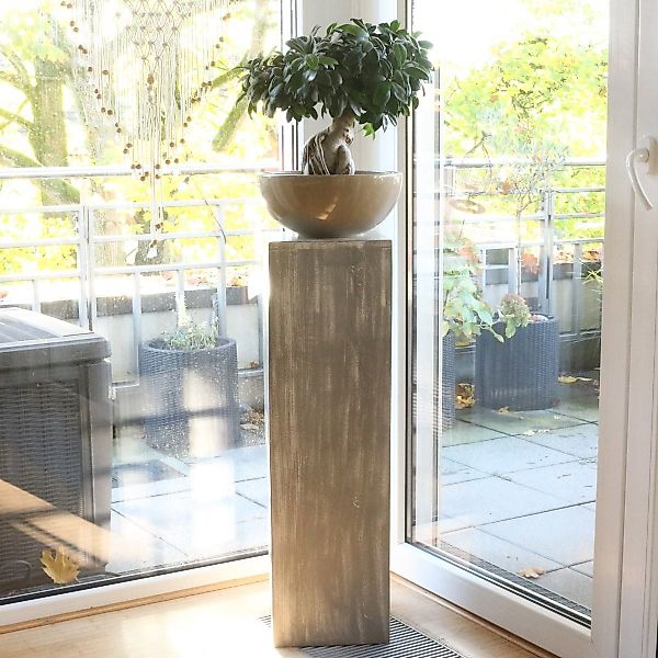 Oriental Galerie Blumenhocker Holz Säule Viereckig günstig online kaufen