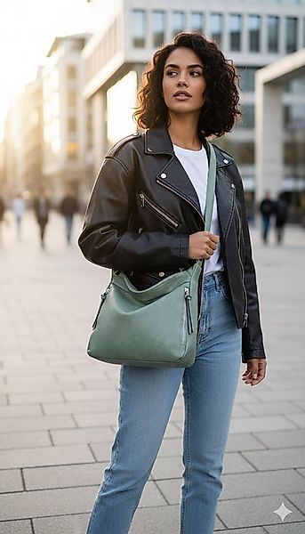 ITALYSHOP24 Schultertasche Damen Tasche Shopper Crossbody Handtasche Umhäng günstig online kaufen