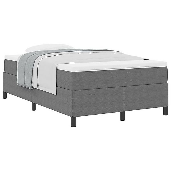 vidaXL Bett Bettgestell Hellgrau 120x190 cm Corduroy Stoff (1-tlg) günstig online kaufen