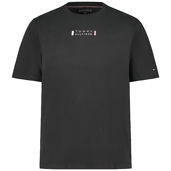 Tommy Hilfiger T-Shirt mit Label-Print Farbe schwarz Größe: 3XL günstig online kaufen