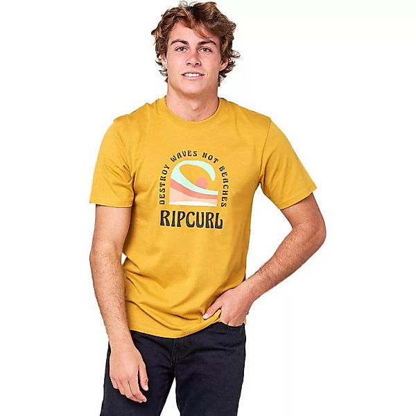 Rip Curl Horizon Front Print Kurzärmeliges T-shirt S Mustard günstig online kaufen