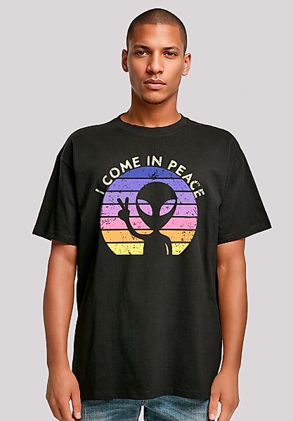 F4NT4STIC T-Shirt "Alien Peace Sunset" Premium Qualität günstig online kaufen