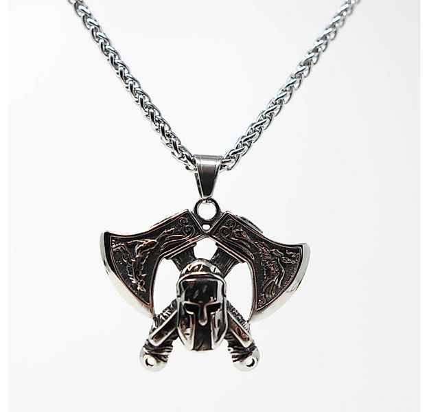DALMARO Kette mit Anhänger Lederkette Edelstahlkette 316LWIKINGER AXT, Herr günstig online kaufen