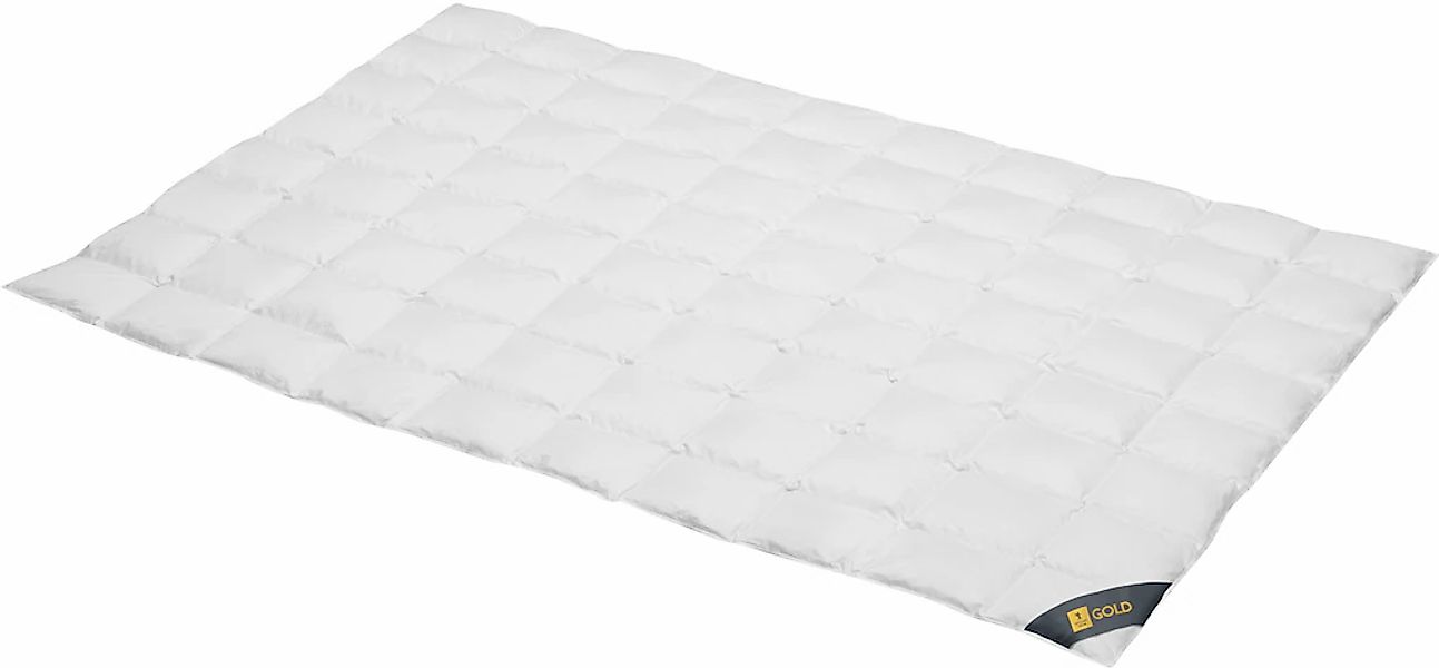 SPESSARTTRAUM Gänsedaunenbettdecke "Gold" extraleicht Füllung 100Gaensedaun günstig online kaufen