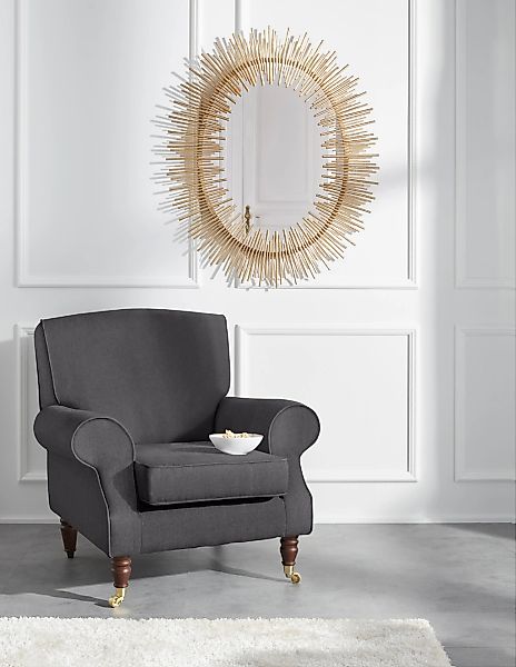 Home affaire Sessel "Rennes" in Samtoptik oder Baumwoll-Mix günstig online kaufen