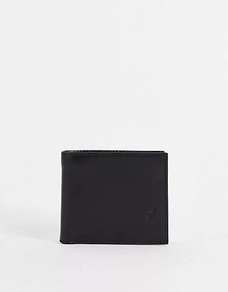 Polo Ralph Lauren – Aufklappbare Brieftasche aus Leder in Schwarz mit durch günstig online kaufen