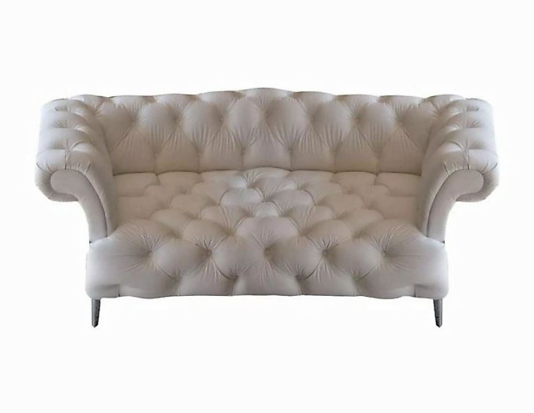 JVmoebel Chesterfield-Sofa Wohnzimmer Sofa Zweisitzer Couch Polster Leder M günstig online kaufen