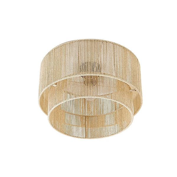 Lindby Deckenlampe Anuva 10030699 Landhaus Vintage Rustikal aus Papier 1-fl günstig online kaufen