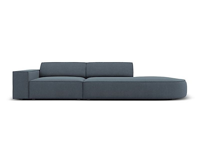 Micadoni Sofa Jodie, 3-Sitzer offen runde Recamiere günstig online kaufen