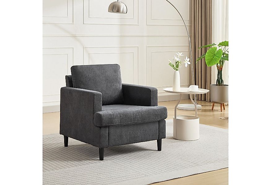 GarveeMore Relaxsessel Wohnzimmersessel aus Leinen für das Wohnzimmer,Moder günstig online kaufen