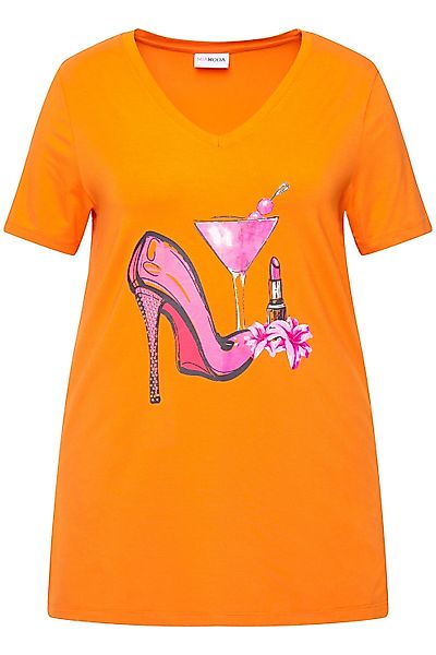 MIAMODA T-Shirt T-Shirt A-Linie Pumps-Motiv Halbarm günstig online kaufen
