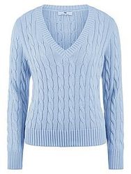 V-Pullover Peter Hahn blau günstig online kaufen