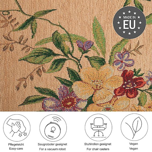 THEKO Teppich "Flomi Sagrini" rechteckig 4 mm Höhe Flachgewebe, Pastell-Far günstig online kaufen