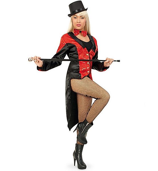 Fries Kostüm Damen Pailletten Frack Jacke in Rot Gold oder Silber Karneval, günstig online kaufen