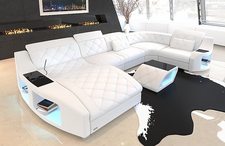 Sofa Dreams Wohnlandschaft Sofa Leder Swing günstig online kaufen