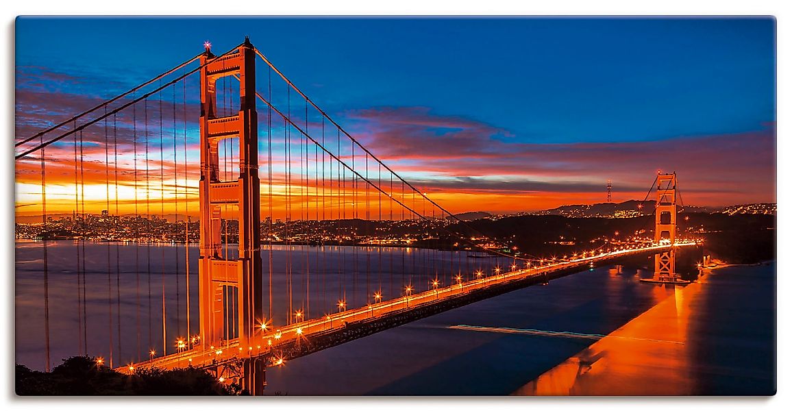 Artland Wandbild »The Golden Gate Bridge am frühen Morgen«, Brücken, (1 St. günstig online kaufen