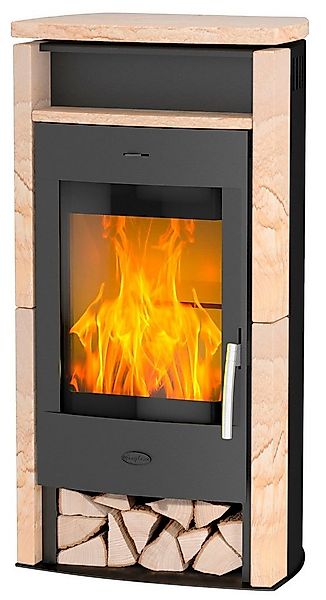 Fireplace Kaminofen Santiago Sandstein, 6,0 kW, Zeitbrand, Tee- und Holzfac günstig online kaufen