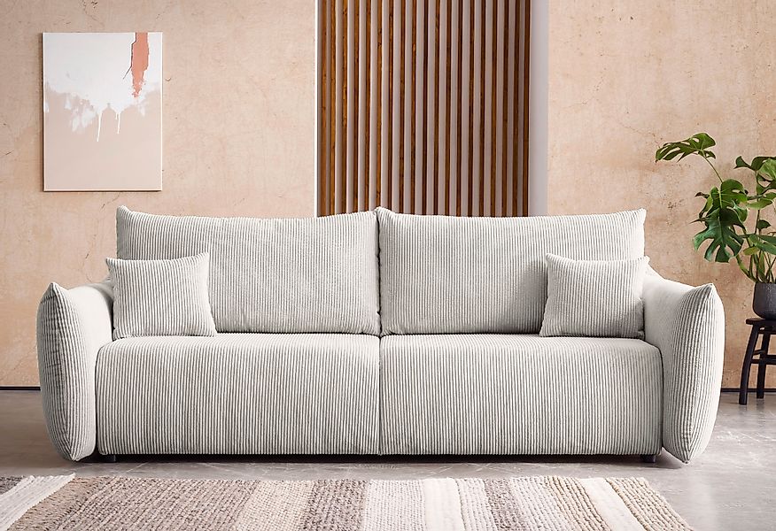 Home affaire 3-Sitzer »MAVAS Schlafsofa mit Bettkasten« ca.240/108cm (Liege günstig online kaufen