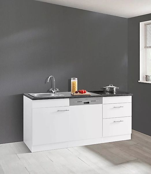 OPTIFIT Küchenzeile »Mini«, Breite 180 cm, mit E-Geräten, mit Arbeitsplatte günstig online kaufen