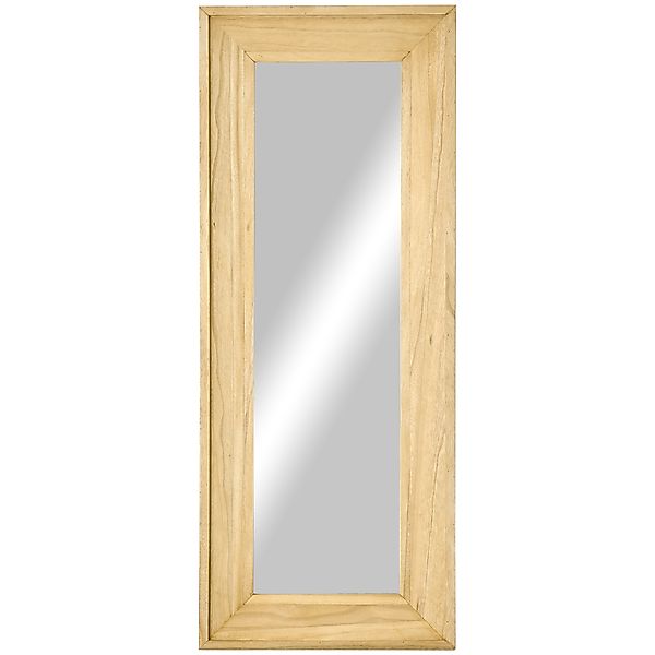 HOMCOM Wandspiegel Hängespiegel 150x60cm Modern aus MDF Tannenholz in Natur günstig online kaufen