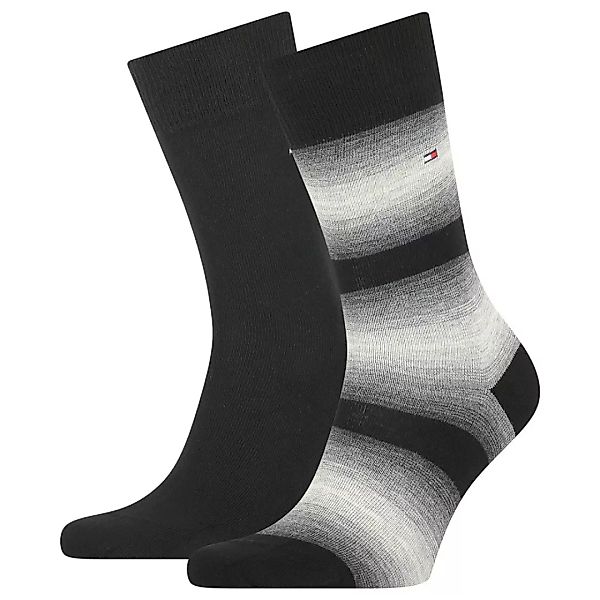 Tommy Hilfiger Seasonal Baja Gestreifte Socken 2 Paare EU 39-42 Black günstig online kaufen