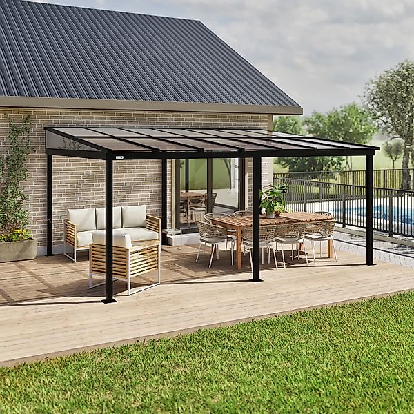 Sojag Terrassenüberdachung St. Barth Anthrazit 363 cm x 484 cm günstig online kaufen