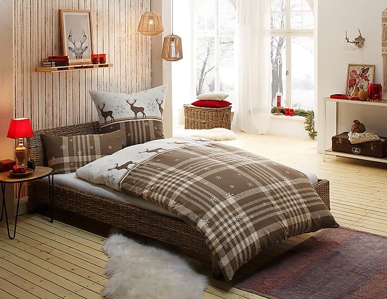 my home Bettwäsche Wenda, Polycotton recycelt, günstig online kaufen