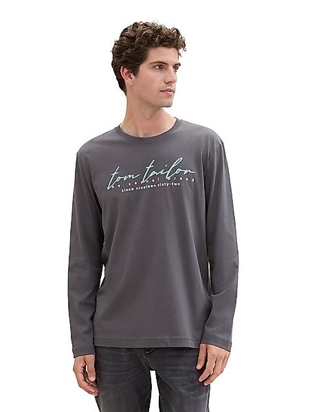 TOM TAILOR Langarmshirt mit Logo-Print günstig online kaufen