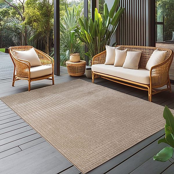 Carpettex Outdoorteppich Skandinavischer 3D Design, Rechteckig, günstig online kaufen