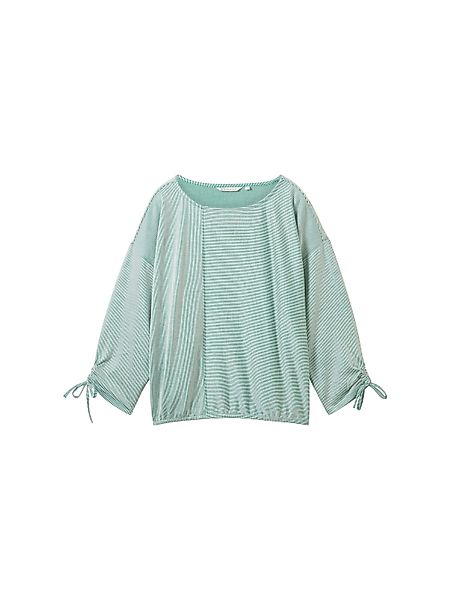 TOM TAILOR Denim 3/4-Arm-Shirt (1-tlg) Drapiert/gerafft günstig online kaufen