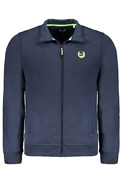 GIAN MARCO VENTURI Sweatshirt Herren Sweatshirt Blau: Langarm, Reißverschlu günstig online kaufen