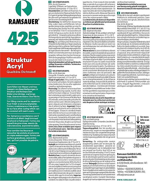 Ramsauer Dichtstoff Ramsauer 425 Struktur Acryl günstig online kaufen