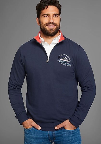 Mans World Sweatshirt mit Kontrastkragen - Neue Farben günstig online kaufen