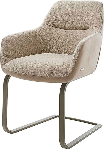 DELIFE Polsterstuhl Pejo-Flex, Freischwinger flach Effektfinish günstig online kaufen