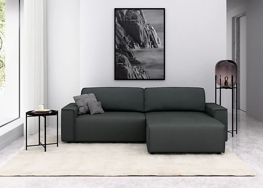 INOSIGN Ecksofa "Chance, Recamiere beidseitig montierbar, Schlaffunktion, B günstig online kaufen