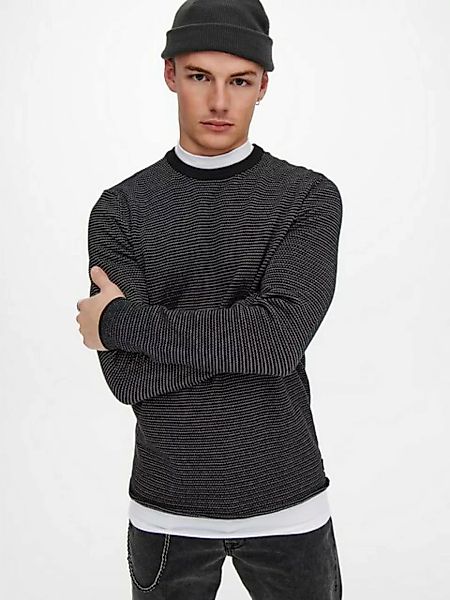 ONLY & SONS Strickpullover Pullover Rundhals Langarm Sweater ONSNIGUEL REG günstig online kaufen