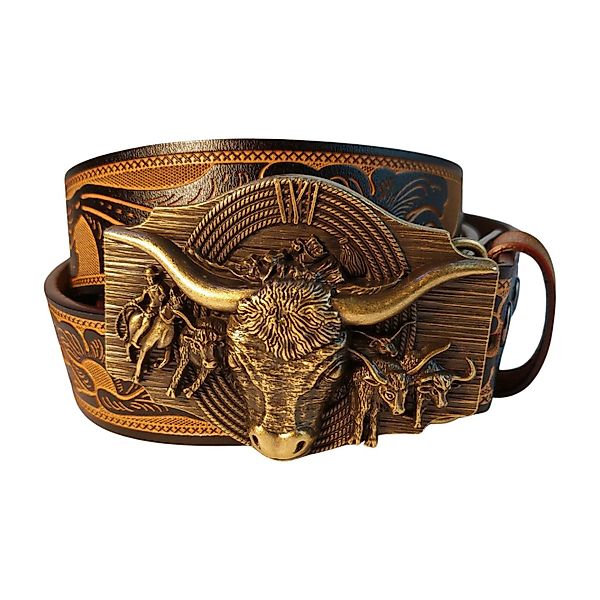 Ware aus aller Welt Ledergürtel Wild günstig online kaufen