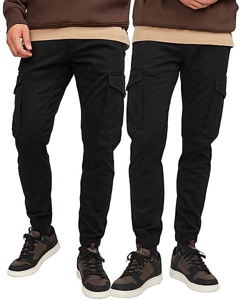 Jack & Jones Cargohose Basic Unifarben Hose im Doppelpack günstig online kaufen