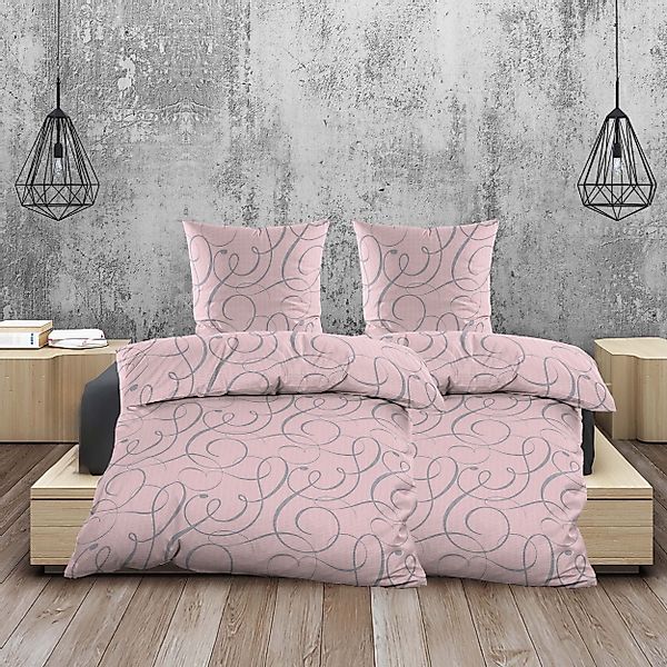 Casa Colori Bettwäsche Romantische Seersucker Bettwäsche günstig online kaufen