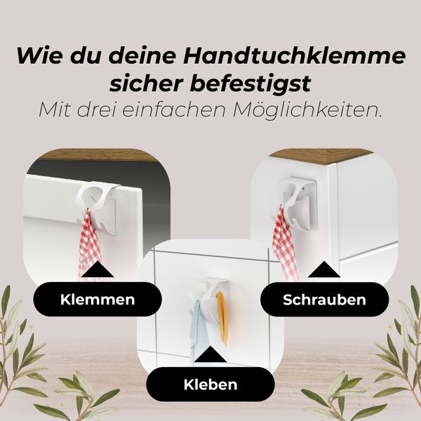 MDCASA Handtuchklemme Handtuchhalter ohne Bohren I günstig online kaufen