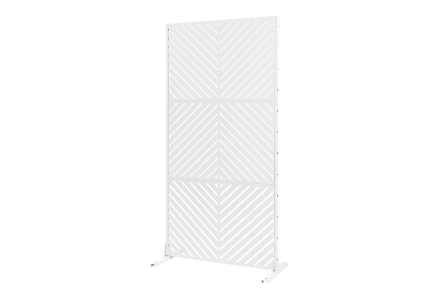 casa.pro Raumteiler, »Kekan« Indoor verzinkter Stahl 200 x 100 x 50 cm Weiß günstig online kaufen