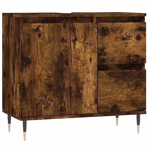 vidaXL Badschrank Räuchereiche 65x33x60 cm Holzwerkstoff 831601 günstig online kaufen