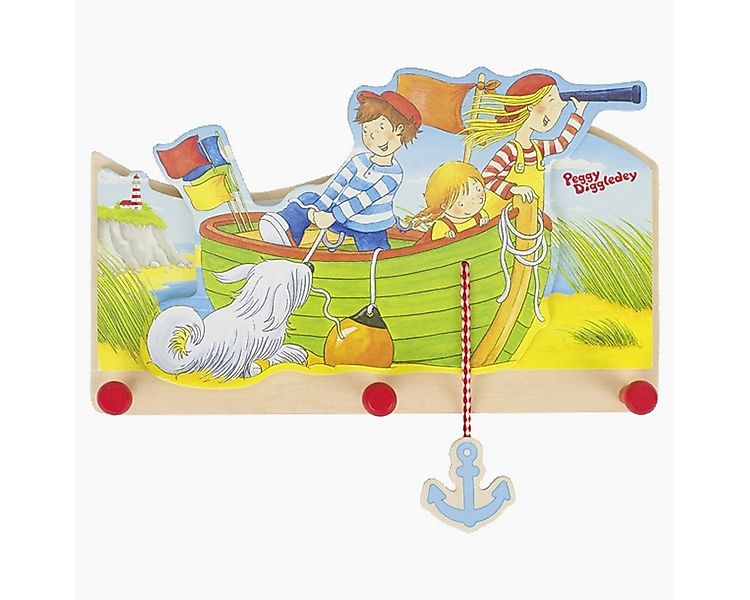 goki Garderobenpaneel Garderobe Peggy Diggledey (packung, 1 St), Ordnung le günstig online kaufen