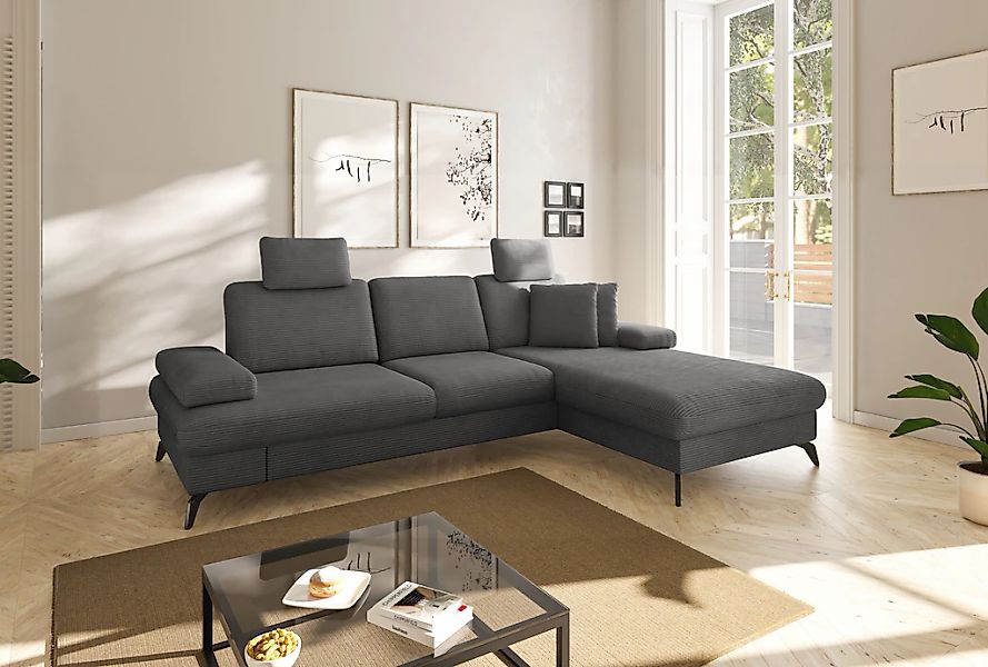 sit&more Ecksofa "Morris Jubi L-Form", inkl. Armteilfunktion und 1 Zierkiss günstig online kaufen
