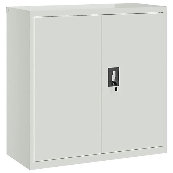 vidaXL Aktenschrank mit 2 Türen Grau 90 cm Stahl günstig online kaufen