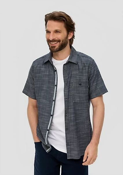 s.Oliver Kurzarmhemd Slim: Kurzarmhemd mit Kentkragen günstig online kaufen