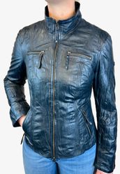 Cabrini Lederjacke aus feinstem Lammnappa Crinkle günstig online kaufen