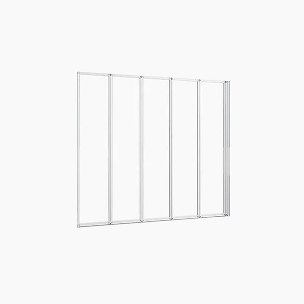 Duschparadies 120 x 140cm Badewannenaufsatz 5tlg Faltwand 4mm ESG Sicherhei günstig online kaufen